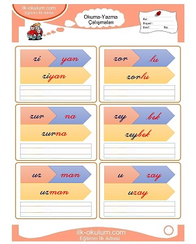 Çocuklar İçin z sesi Çalışma Sayfaları 